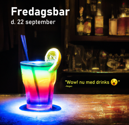 Fredagsbar med drinks på kortet