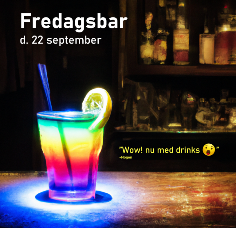 Read more about the article Fredagsbar med drinks på kortet