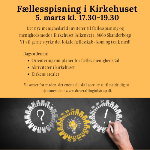 Kirken inviterer til fællesspisning