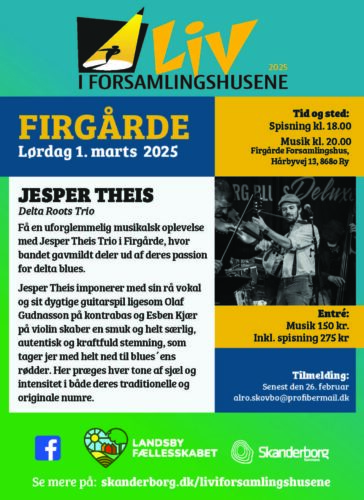 Delta Blues i Firgårde Forsamlingshus – med spisning