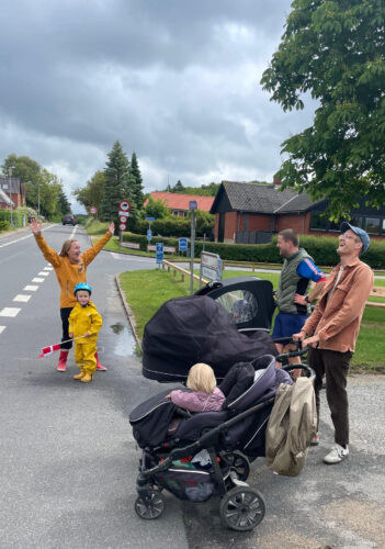 Kongen kørte gennem Alken i fredags