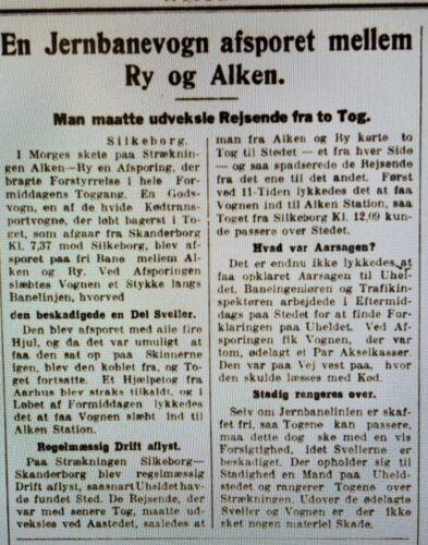 Sådan håndterede man en afsporet togvogn i 1929