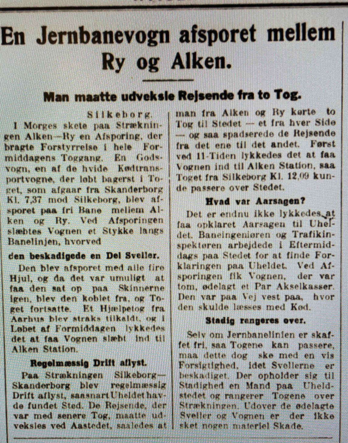 Read more about the article Sådan håndterede man en afsporet togvogn i 1929
