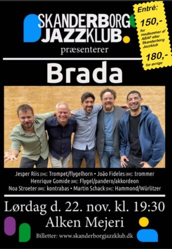 Brada – næste koncert i samarbejdet med jazzklubben