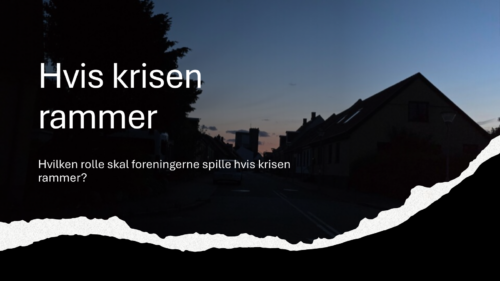 Hvis krisen rammer – første skridt til beredskabsplan