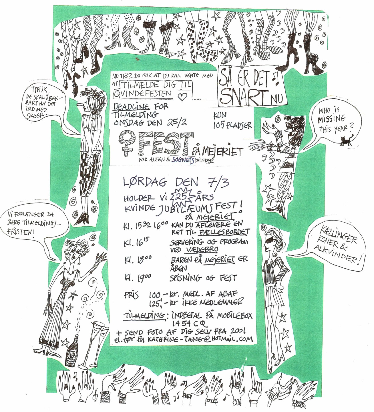 Read more about the article Jubilæums-kvindefest med plads til 105