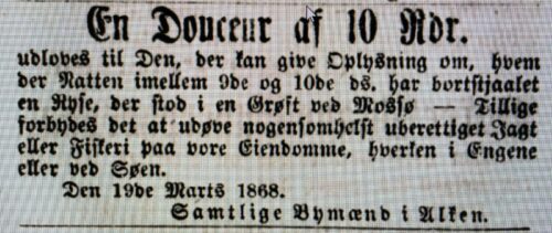 1865-1869: Tyvefiskeri,  en tabt silkekyse og en uforglemmelig hustru