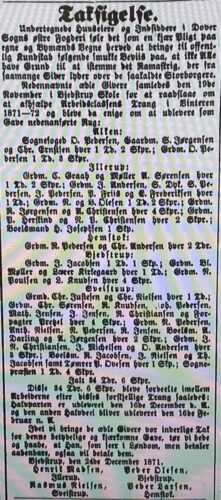 1871-1872: Ædle Givere og Arbeidsclassens Trang