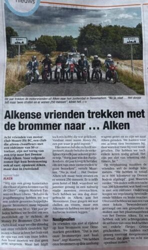 Otte belgiske knallerister tog til Alken
