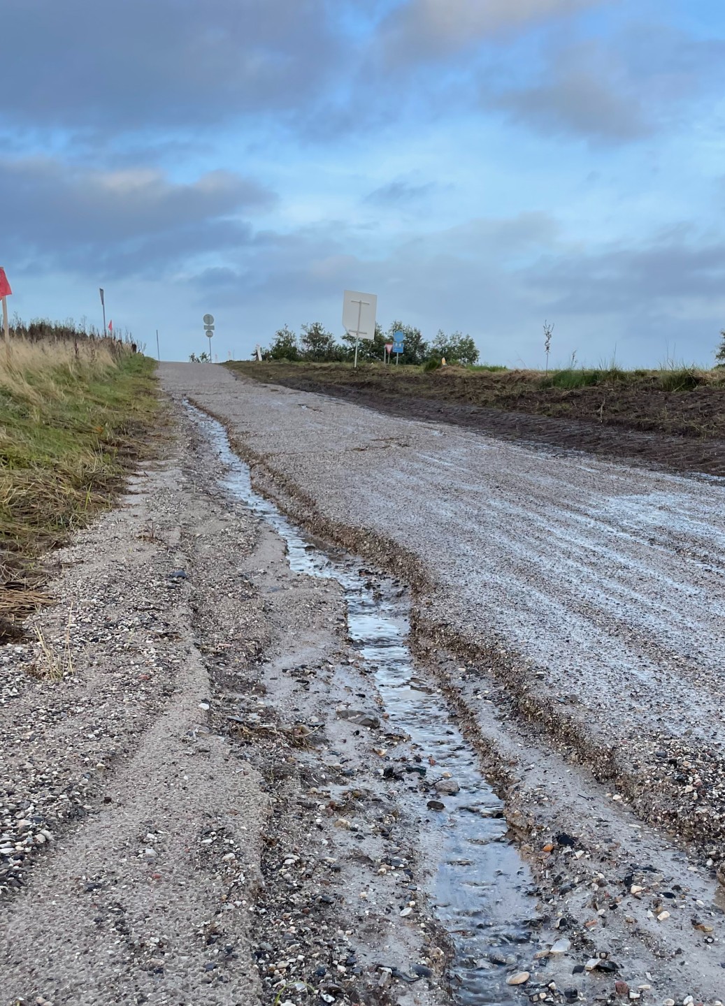 You are currently viewing Cykelsporet er blødt og medtaget af regnen
